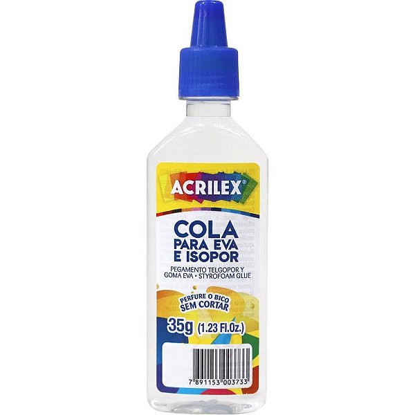 Cola para Isopor Acrilex Isopor e EVA  35G PCT.C/12