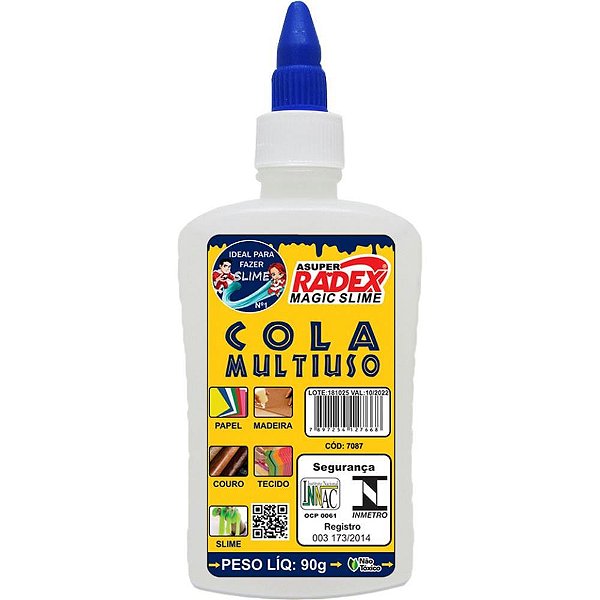 Cola Escolar Transparente 90G. CX.C/12