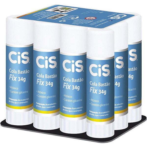 Cola em Bastao CIS Cola FIX 34G CX.C/12