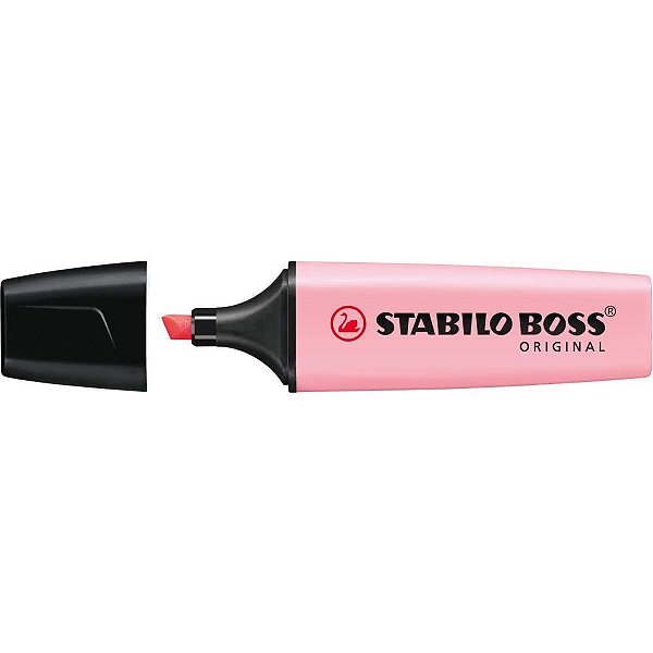 Caneta Marca Texto Stabilo BOSS Pastel Rosa CX.C/10