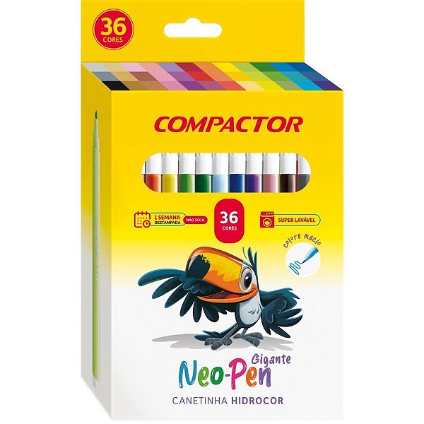 Caneta Hidrografica NEO-PEN Gigante 36 Cores PCT.C/05