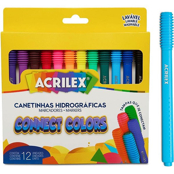 Caneta Hidrografica Connect Colors 12CORES PCT.C/06