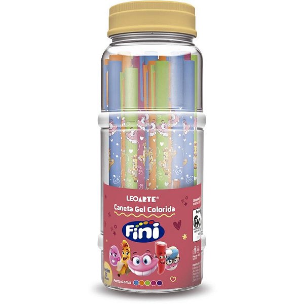 Caneta GEL Fini 0.6MM 5 Cores POTE-50