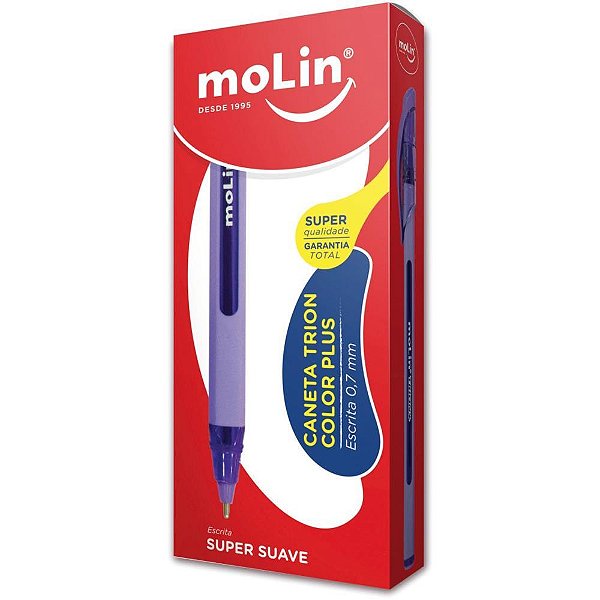 Caneta Esferografica Trion Roxa CX.C/12