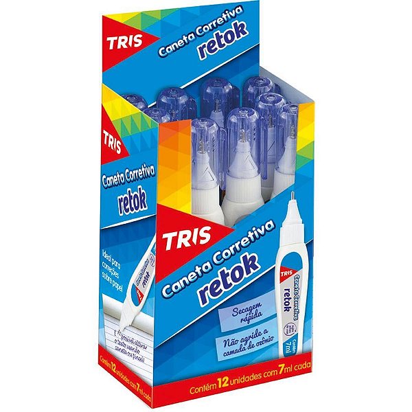 Caneta Corretiva TRIS Refix 7ML Metal DP.C/12