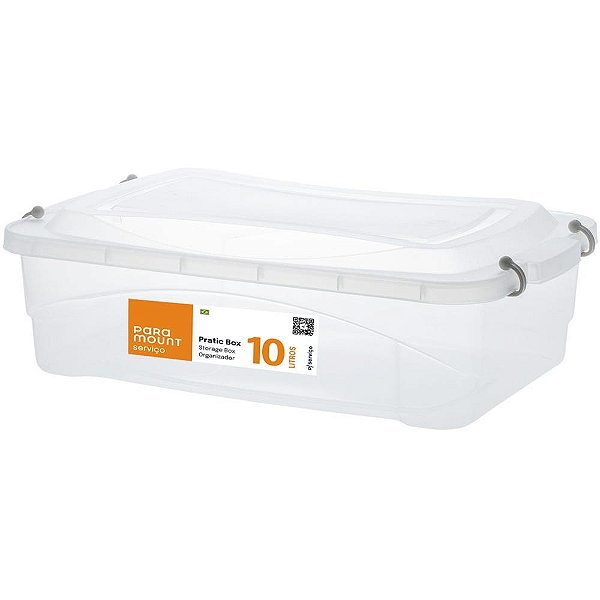 Caixa Plastica Multiuso Pratic BOX 10L 41X29X14CM