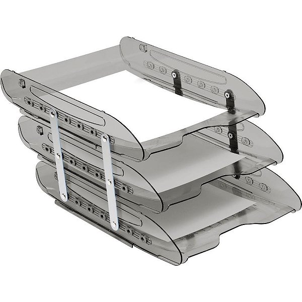 Caixa Correspondencia Tripla Super X Fume Articulada