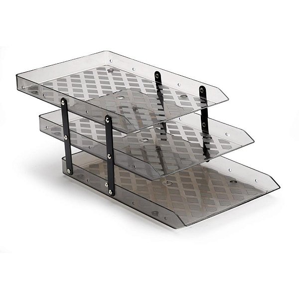 Caixa Correspondencia Tripla Movel Fume