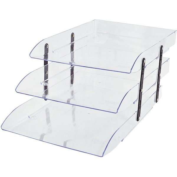 Caixa Correspondencia Tripla Articulavel Cristal