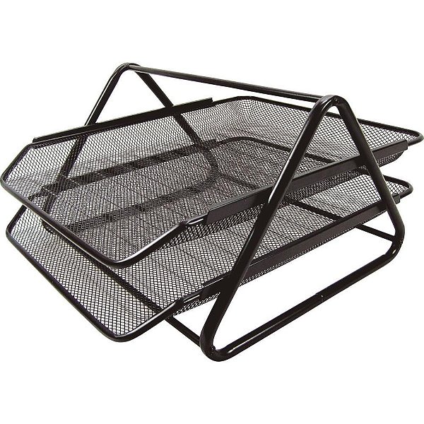 Caixa Correspondencia Dupla Aramado Preto