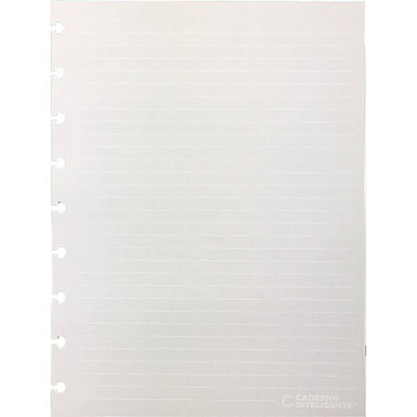 Caderno Inteligente Refil Medio Pauta Branca 90G. 50FLS. Pacote