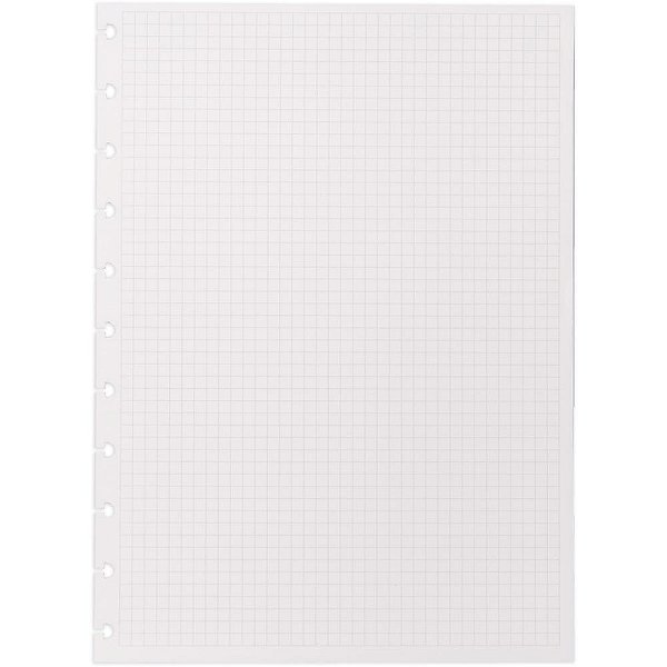 Caderno Inteligente Refil Grande Quadriculado 90G 50F Pacote