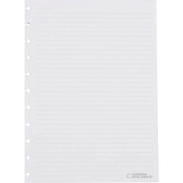 Caderno Inteligente Refil Grande Pautado 90G. 50FLS. Pacote