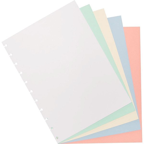 Caderno Inteligente Refil Grande Colorido 80G.50FLS. Pacote