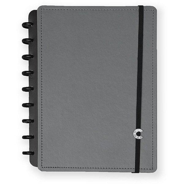 Caderno Inteligente Medio Basic GREY 80FLS