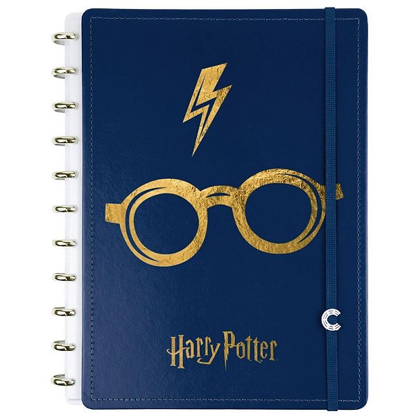 Caderno Inteligente Grande HARRY Potter Azul 80FLS