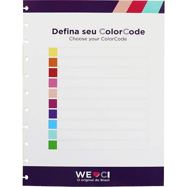 Caderno Inteligente Divisorias Grande Colorcode C/10 UNID Pacote