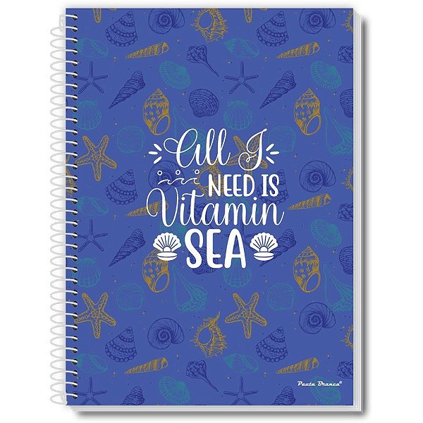 Caderno Espiral 1/4 Capa Dura Uau Feminino 48FLS. PCT.C/10