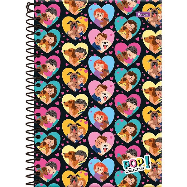 Caderno Espiral 1/4 Capa Dura POP Collection 80FLS. PCT.C/05