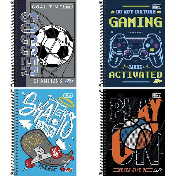 Caderno Espiral 1/4 Capa Dura D+ 96 Folhas PCT.C/04