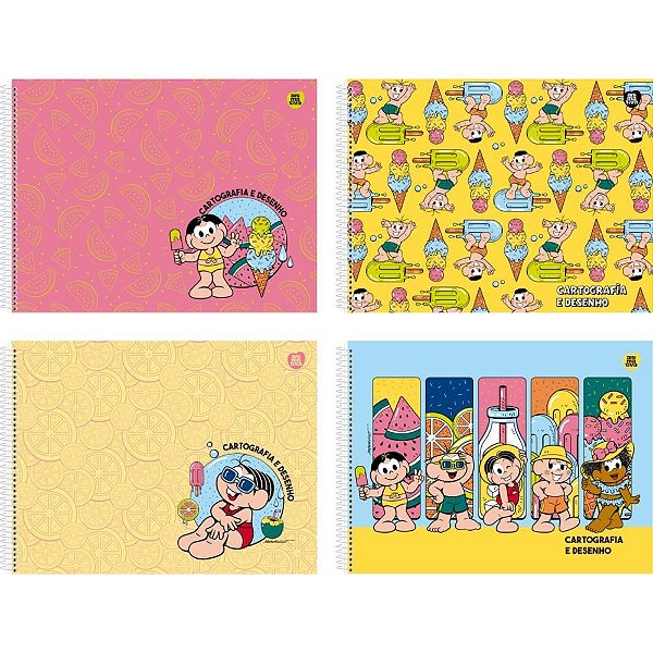 Caderno Desenho UNIV Capa Dura Turma da Monica 60F PCT.C/05