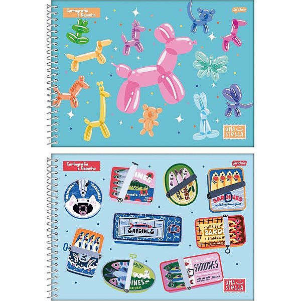 Caderno Desenho UNIV Capa Dura Stella 80FLS. PCT.C/04