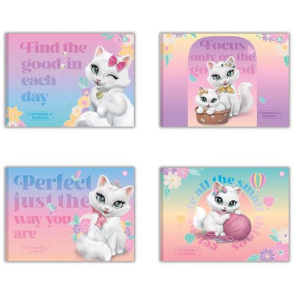 Caderno Desenho UNIV Capa Dura Sissi Costurado 48F PCT.C/10