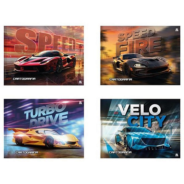 Caderno Desenho UNIV Capa Dura Silver Tuning 48F Costurado PCT.C/10