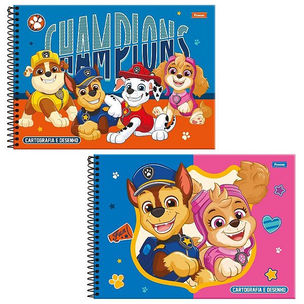 Caderno Desenho UNIV Capa Dura Patrulha Canina 80FLS. PCT.C/05