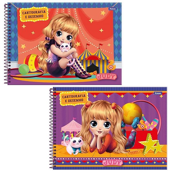 Caderno Desenho UNIV Capa Dura JUDY 80FLS. PCT.C/05