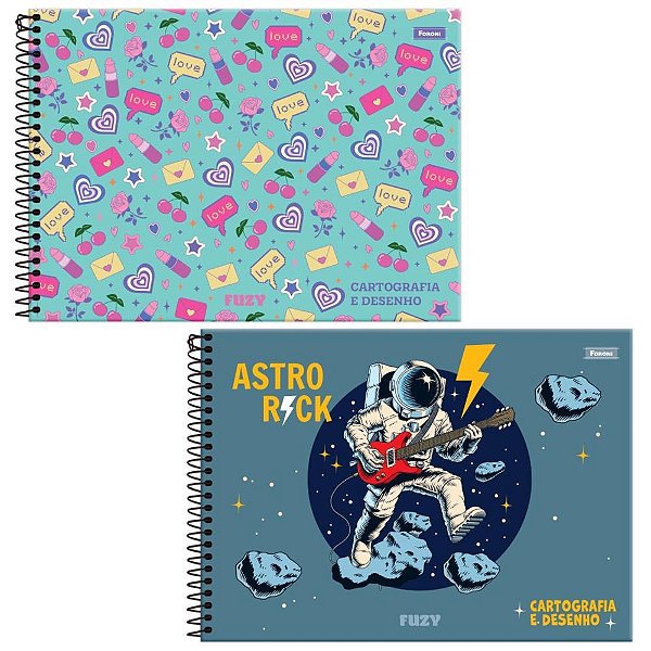 Caderno Desenho UNIV Capa Dura FUZY 80FLS. PCT.C/04