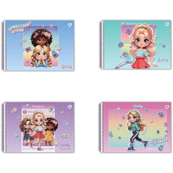 Caderno Desenho UNIV Capa Dura DEBBY 60F PCT.C/05