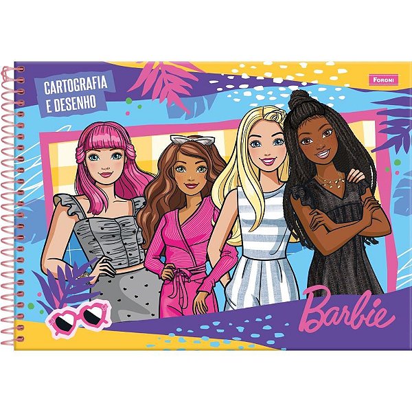 Caderno Desenho UNIV Capa Dura Barbie 80F PCT.C/05