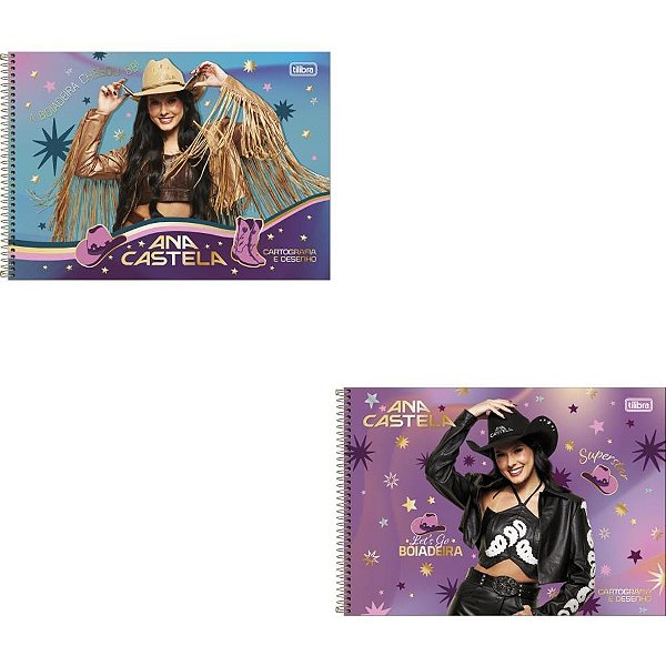 Caderno Desenho UNIV Capa Dura ANA Castela 80FLS PCT.C/04