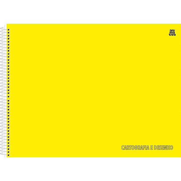 Caderno Desenho UNIV Capa Dura Amarelo 60F PCT.C/05