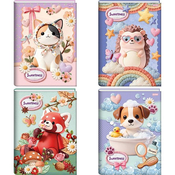 Caderno Brochurao Capa Dura Sweetness 80FLS. PCT.C/05