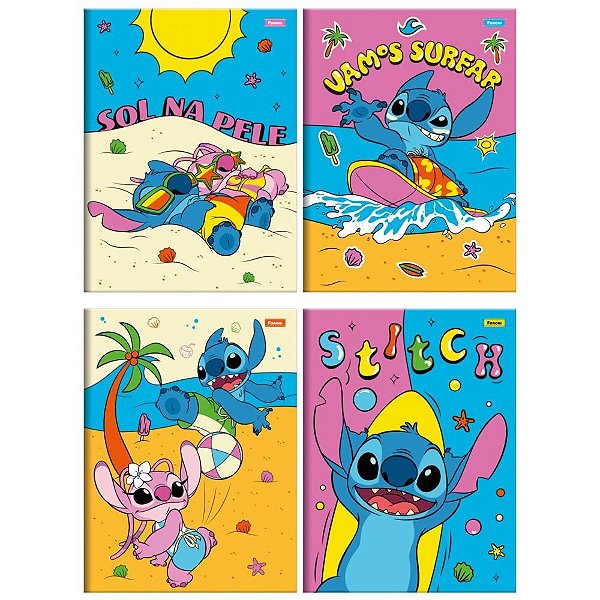 Caderno Brochurao Capa Dura STITCH 80FLS. PCT.C/05