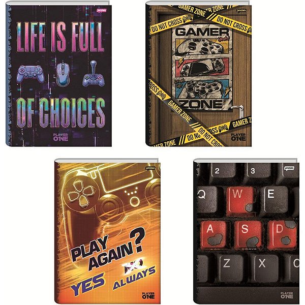 Caderno Brochurao Capa Dura Player 80FLS. PCT.C/05