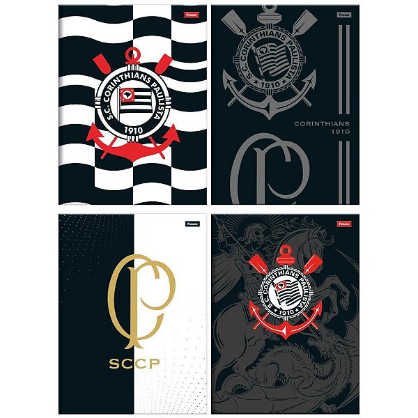 Caderno Brochurao Capa Dura Corinthias 80F PCT.C/05