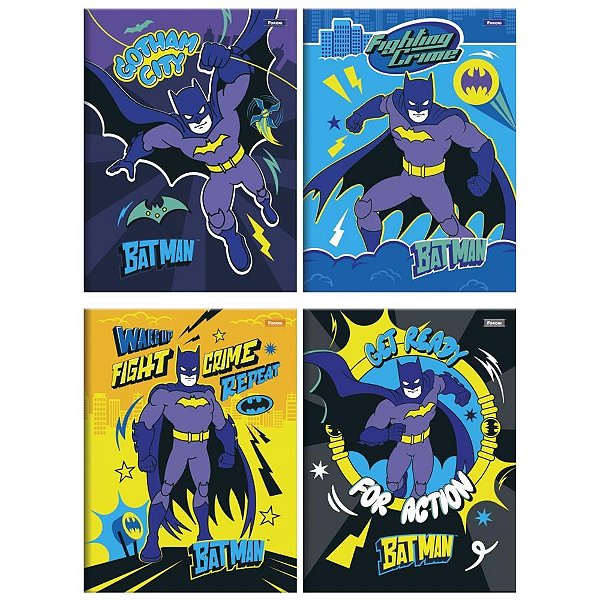 Caderno Brochurao Capa Dura Batman 80FLS. PCT.C/05