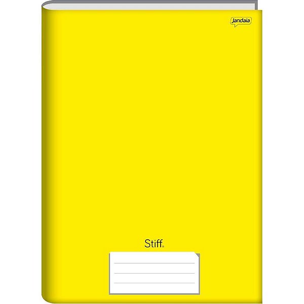 Caderno Brochura 1/4 Capa Dura STIFF 48 Folhas Amarelo PCT.C/10