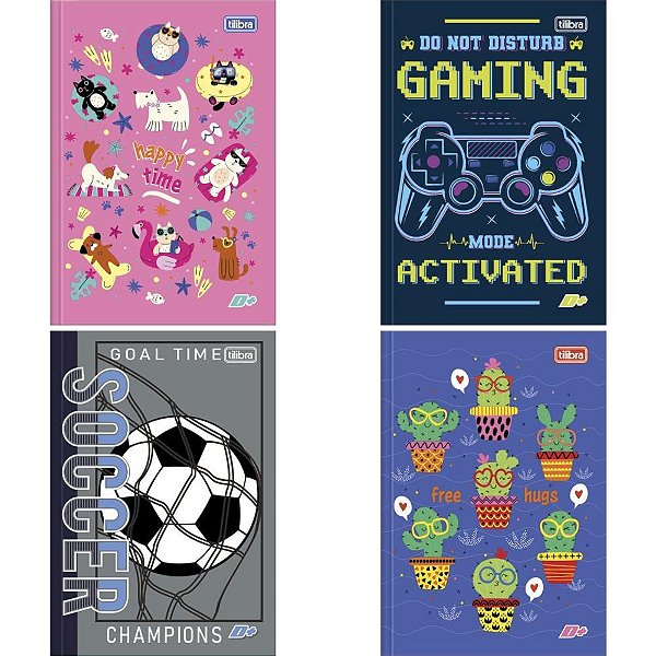 Caderno Brochura 1/4 Capa Dura D+ 48FLS. PCT.C/15