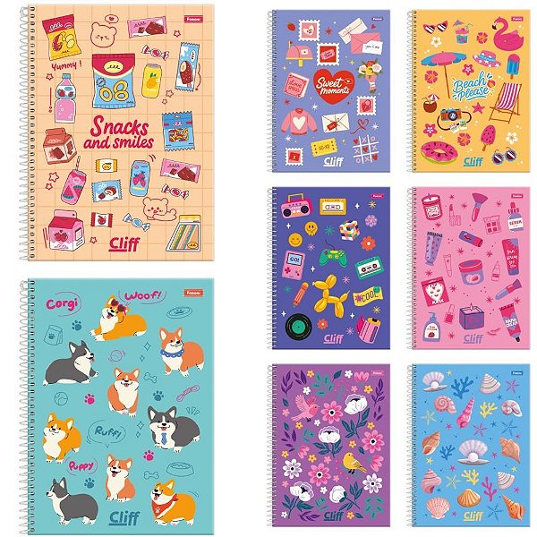 Caderno 20X1 Capa Dura CLIFF Feminino 320FLS. PCT.C/02