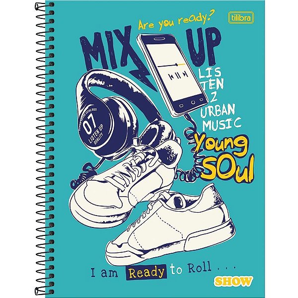 Caderno 16X1 Capa Dura SHOW 256FLS. Masculino PCT.C/02