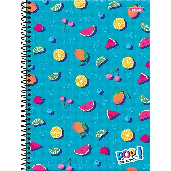 Caderno 12X1 Capa Dura POP Collection 240FLS. PCT.C/04