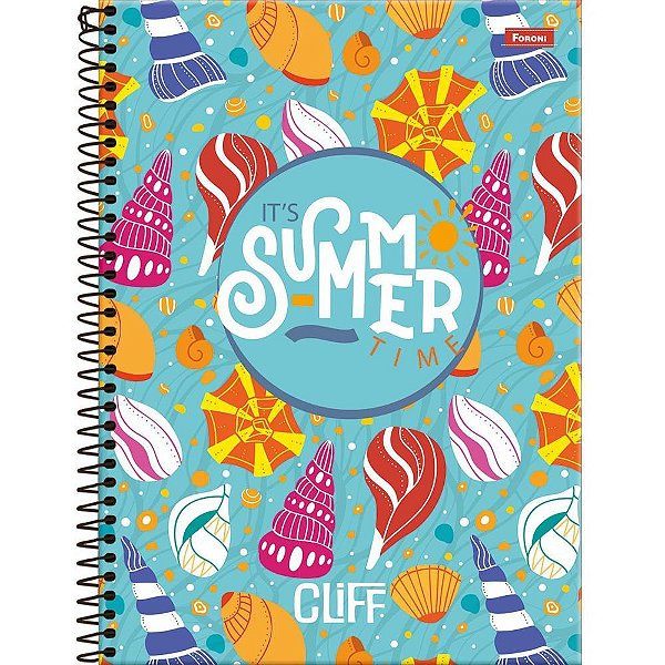 Caderno 12X1 Capa Dura CLIFF Feminino 192FLS. PCT.C/04
