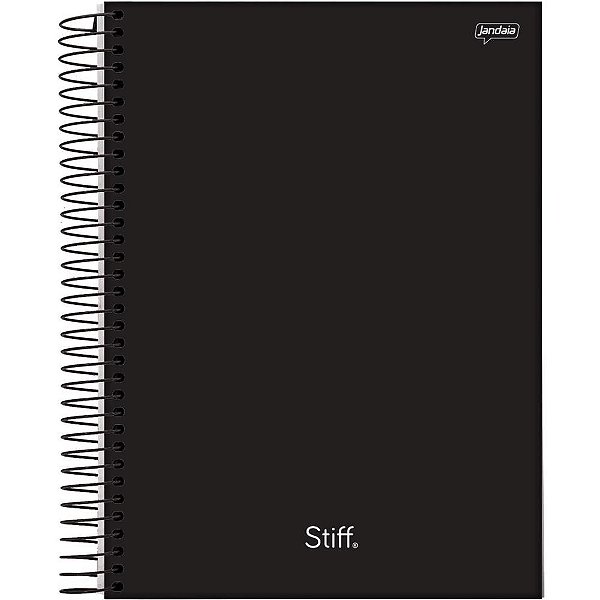 Caderno 10X1 Capa Dura STIFF SLIM 160FLS. Preto PCT.C/04