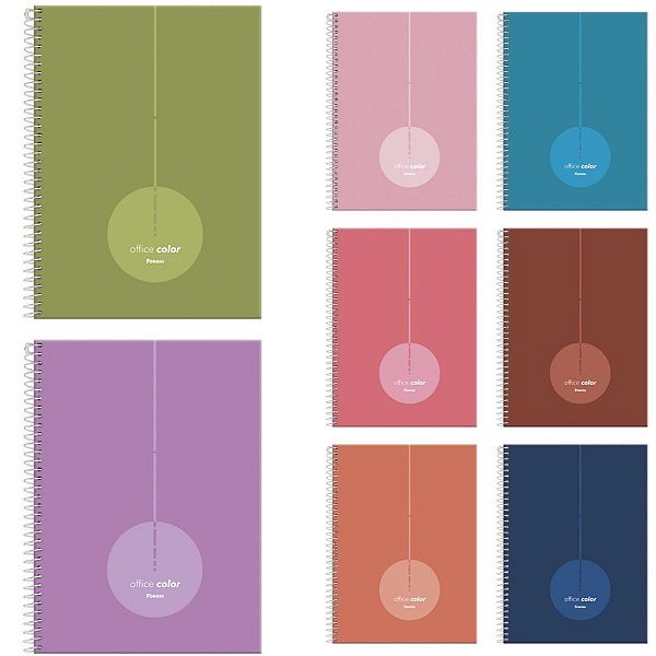 Caderno 10X1 Capa Dura Office Color 160F PCT.C/04