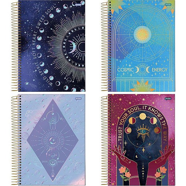 Caderno 10X1 Capa Dura MYSTIC 160FLS. PCT.C/04