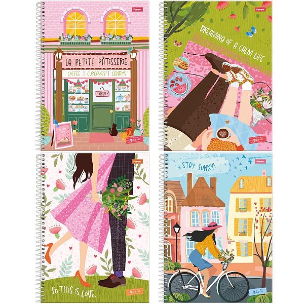 Caderno 10X1 Capa Dura Like IT 160FLS. PCT.C/04